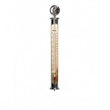 Thermomètre à suspendre patine nickel