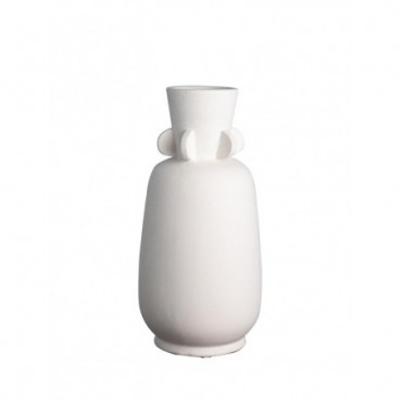 Vase blanc crinia