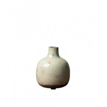Vase céramique vert-de-gris 12.5cm