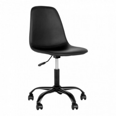 Chaise de bureau Stockholm Noir 53x53x82-94
