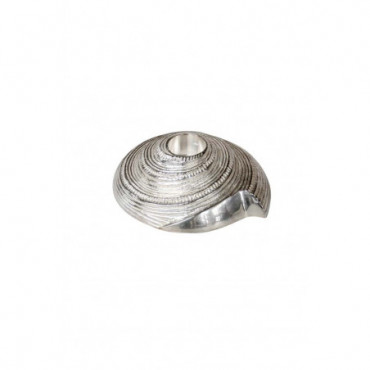 Bougeoir Coquillage Argent Anti