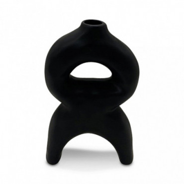 Vase Ceramic Nomade Noir L14Xp.5X