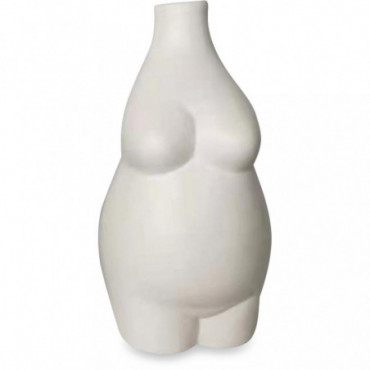 Vase Ceramic Body Blanc
