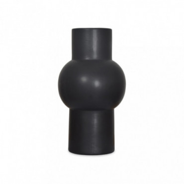 Vase Ceramic Rond Noir