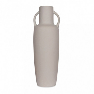 Vase Ceramic Long Gris Galet