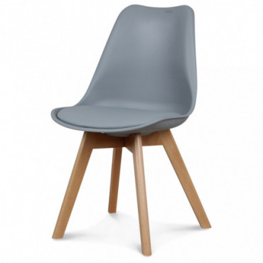 Chaise Design Scandinave Grise