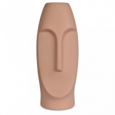 Vase Ceramic Visage Pm Nude L10,2 P9,5 H24,4Cm