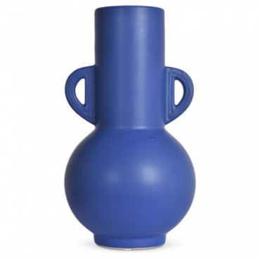 Vase Ceramic Titi Bleu D15 H27Cm