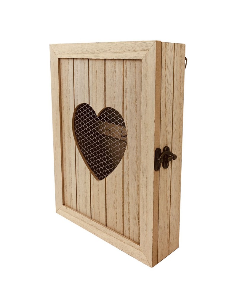 Armoire à clé murale en bois rustique avec c ur 26cm Livraison rapide