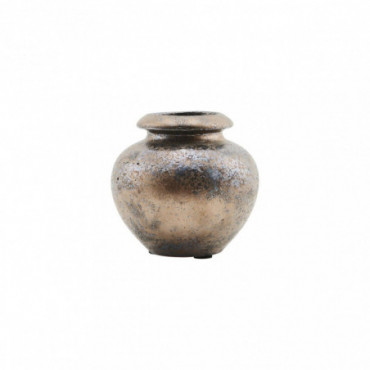 Vase mini bronze marron