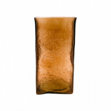 Vase square amber