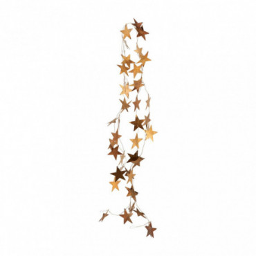 Guirlande stars laiton antique