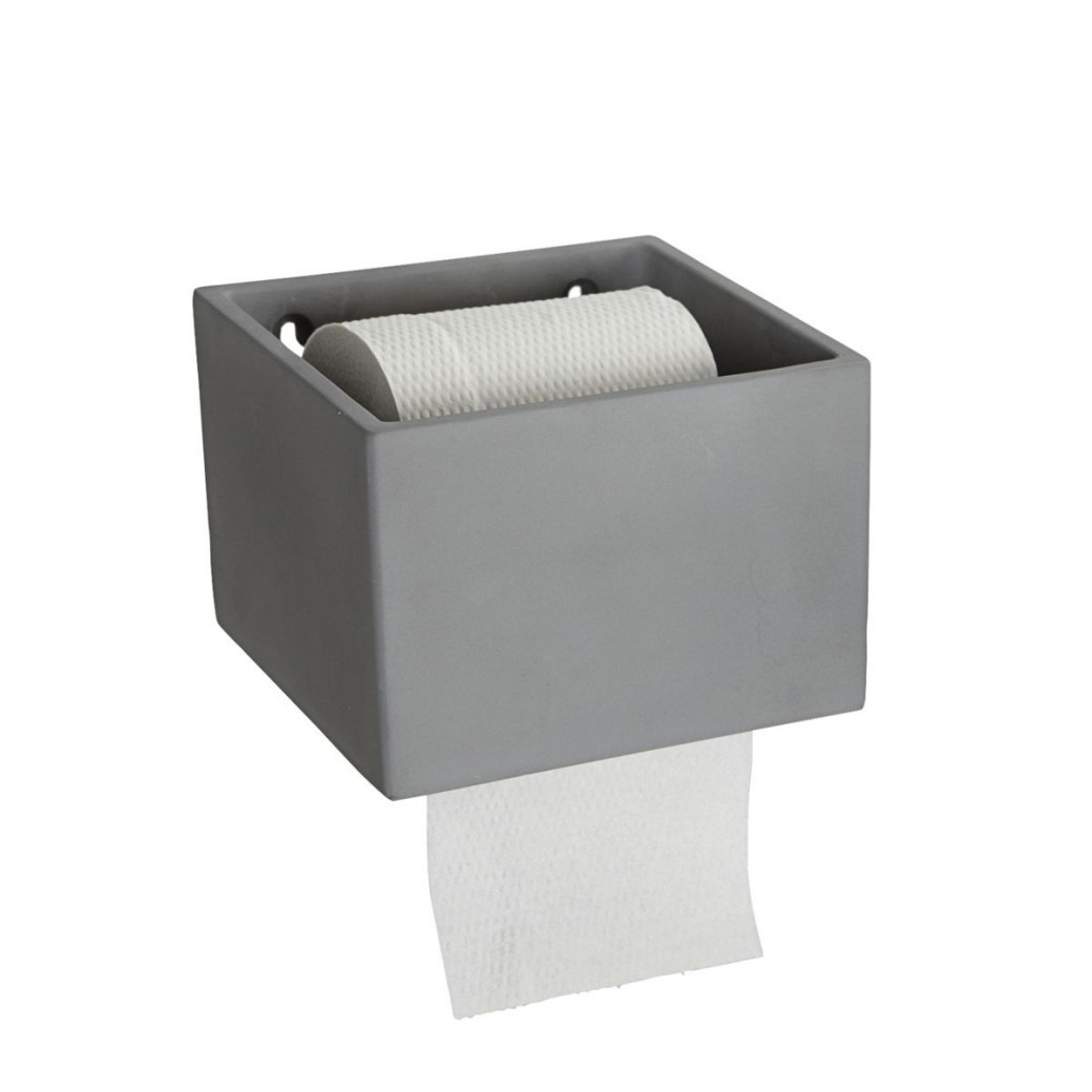 Porte-Papier toilette cement gris