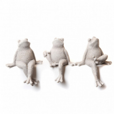 Grenouille Assise x3