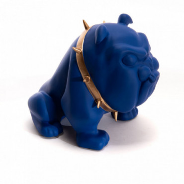 Bulldog Collier Bleu Mat