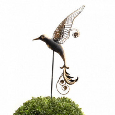 Piquet Jardin Oiseau Noir