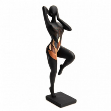 Statue Femme Eline Noire H40