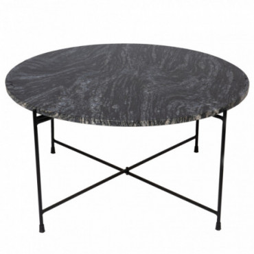 Table Basse Marbre Noir D70