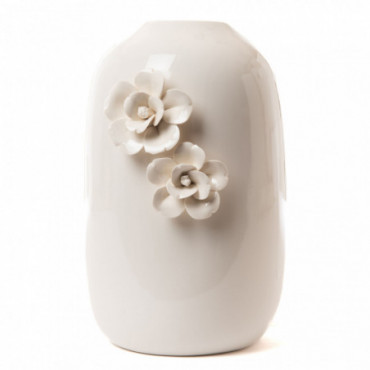 Vase Fleur Blanc Inea H21