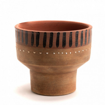 Vase Terracotta Tribal H15
