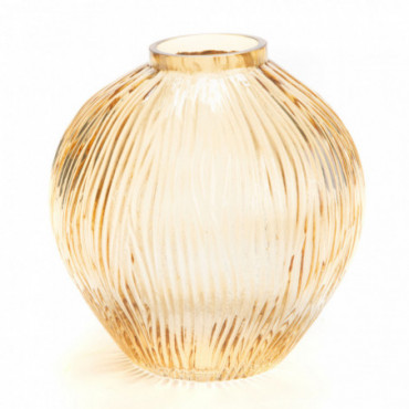 Vase Boule Aitor H18 Ocre