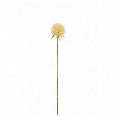Fleur Allium Plastique Jaune Clair S