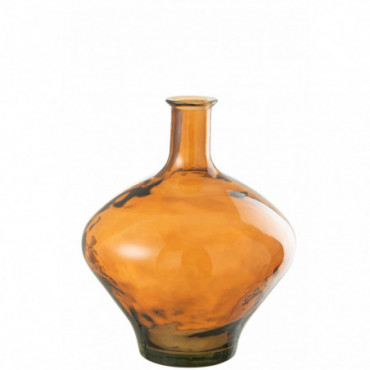 Vase Cherry Verre Brun