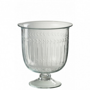 Vase Romain Verre Transparent