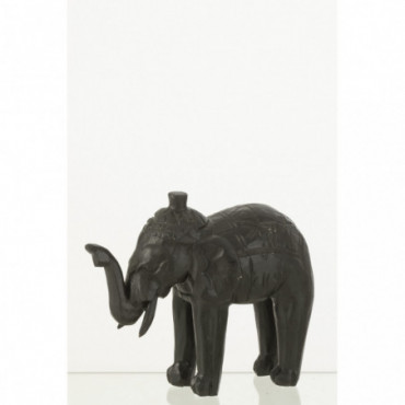 Figurine Elephant Bois D'Albasia Noir