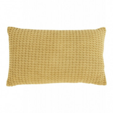 Coussin Rectangle Jacquard Moutarde