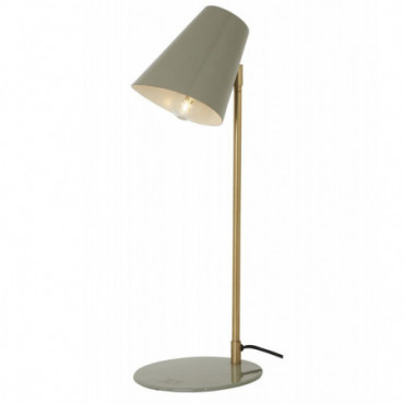 Lampe Poten Email Grise