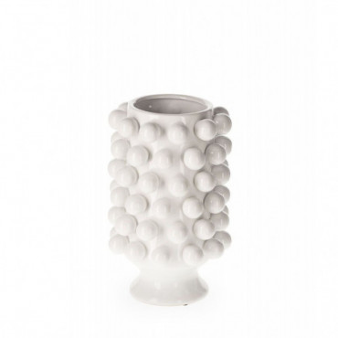 Vase Céramique de Décoration Grappa Blanche