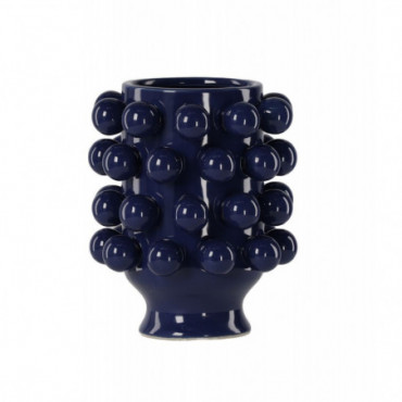 Vase Céramique de Décoration Grappa Bleue