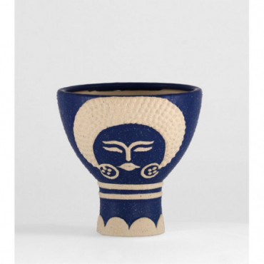Vase Céramique de Décoration Sarda Bleue