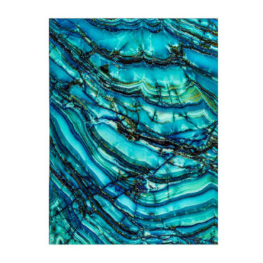 Décoration Murale Nauru Turquoise en Méthacrylate 200cm
