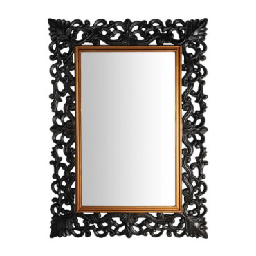 Miroir Doré Noir en Miroir 239cm
