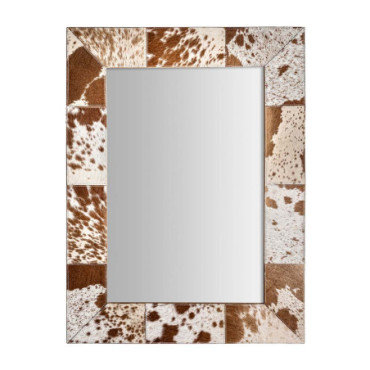 Miroir Kenosha Marron Blanc en Miroir 100cm