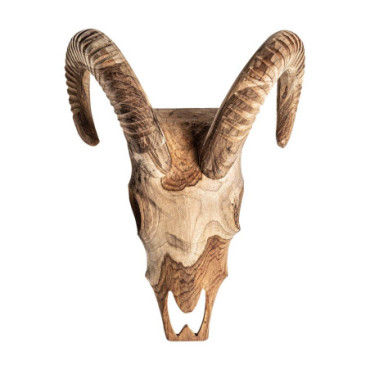 Buste Chèvre Naturel en Résine 40cm