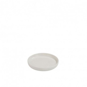 Assiette Mini Rebord Porcelaine Blanc