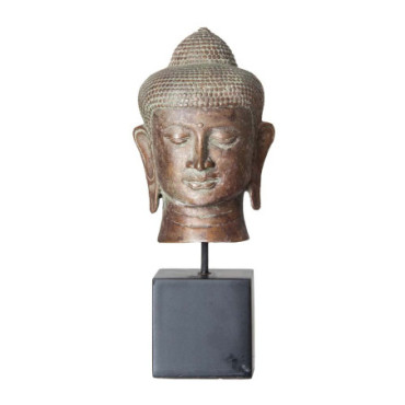 Buste Bouddha Bronze en Bronze 31cm