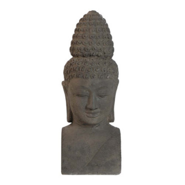 Buste Bouddha Gris en Pierre 64cm