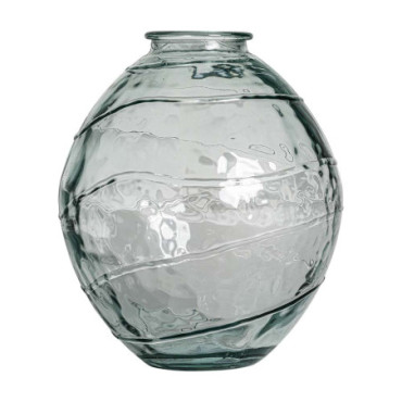 Vase Sumaya Transparent en Verre Recyclé 35cm