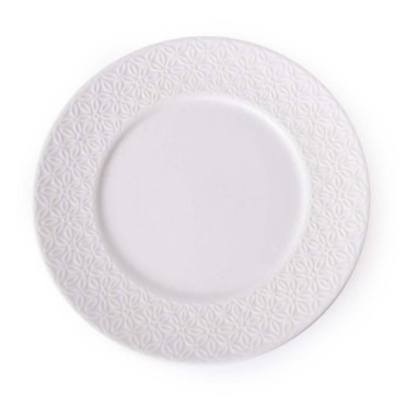 Assiette Blanc en Porcelaine 19cm