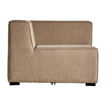Canapé Modulable Herly Beige en Polyester 90cm