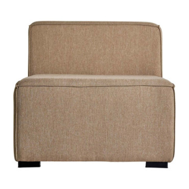 Canapé Modulable Herly Beige en Polyester 90cm