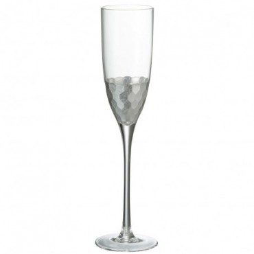 Flute A Champagne Transparent/Argent