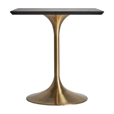 Table De Bar Ullaland Doré Noir en Acier 75cm