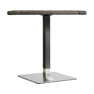 Table De Bar Walnut Argent en Aluminium 81cm