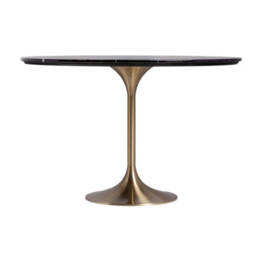 Table Kelheim Noir Doré en Acier 120cm