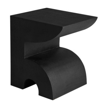Table d'appoint Blaghe Noir en Ciment 54cm